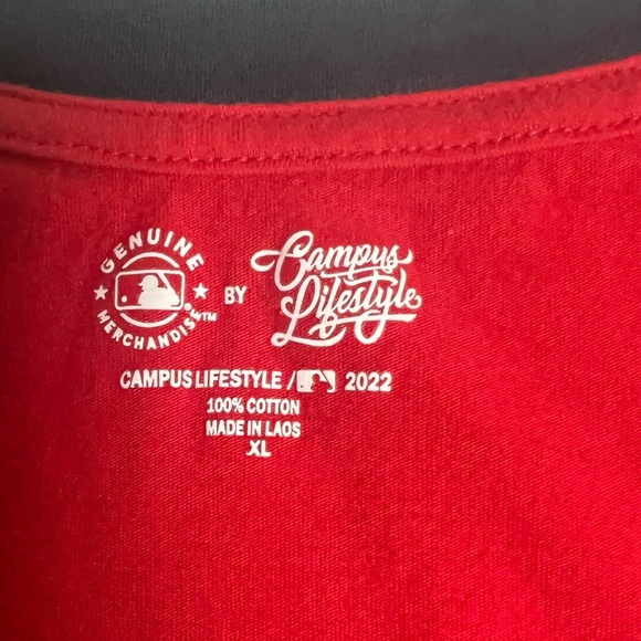 ATLANTA BRAVES KIDS T-SHIRT RONALD ACUNA JR RED PLAYER NAME & NUMBER SHIRT XL - Picture 7 of 8